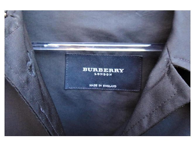 Gabardina Burberry London Negra Negro - vista 4
