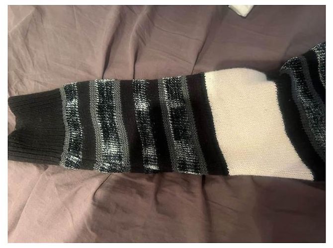 givenchy men wooly jumper Black White - view 3