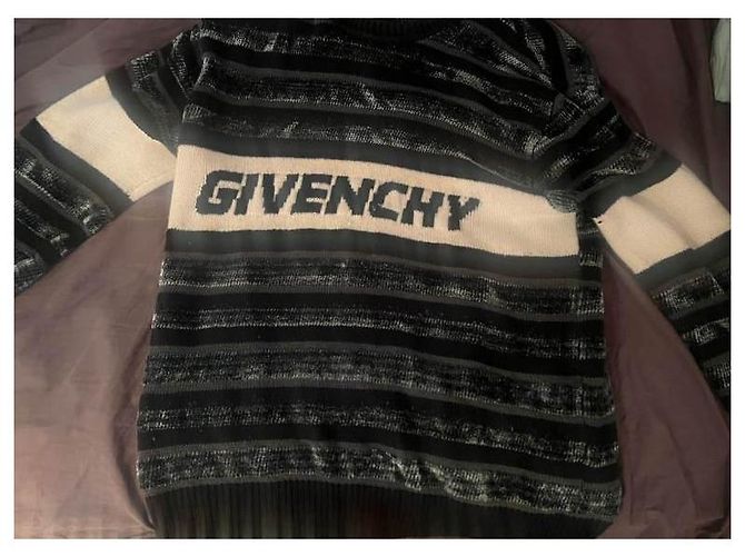 givenchy men wooly jumper Black White - view 5