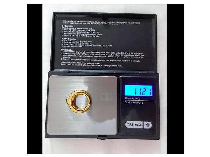 Chaumet 18k Gelbgold Dome-Ring mit blauem Saphir-Cabochon Golden - Ansicht 10