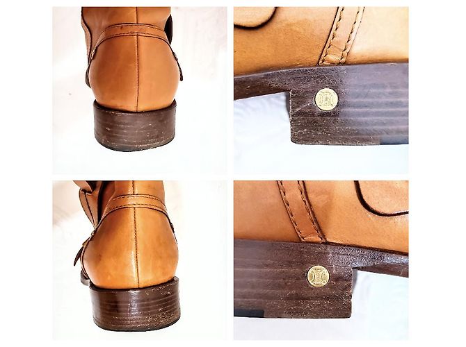 Céline Reitstiefel aus Leder Braun - Ansicht 10