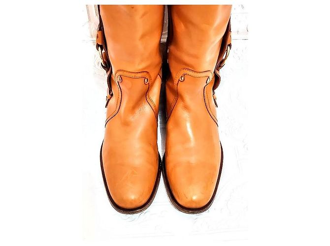 Céline Reitstiefel aus Leder Braun - Ansicht 5
