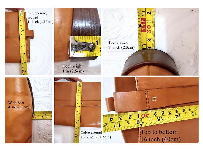 Céline Reitstiefel aus Leder Braun - Ansicht 8