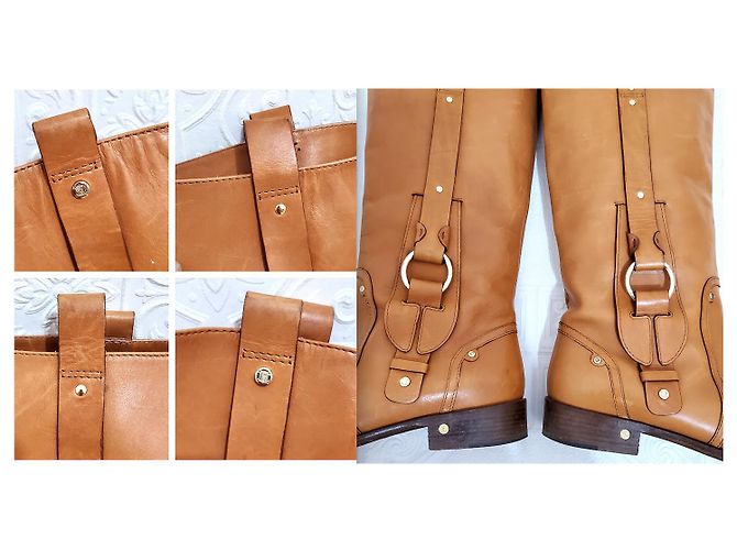 Céline Reitstiefel aus Leder Braun - Ansicht 9