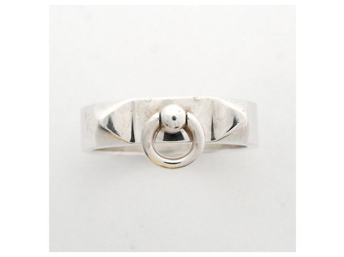 Hermes Hermès Collier de Chien Silver 925 Band Ring - view 2