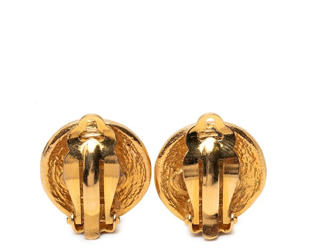 Orecchini rotondi a clip in oro placcato Chanel 31 Rue Cambon D'oro - vista 2