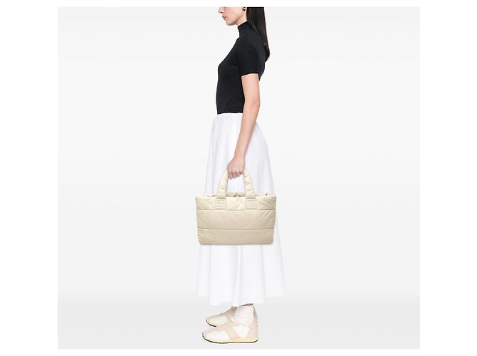 Chanel Gran Tote Coco Cocoon de Cordero Blanco Crudo - vista 7