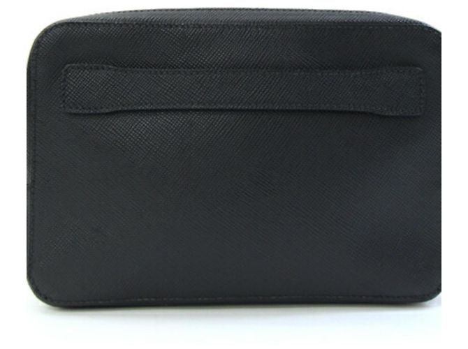 Borsa a mano Prada 2VF052 in pelle nera Nero - vista 2