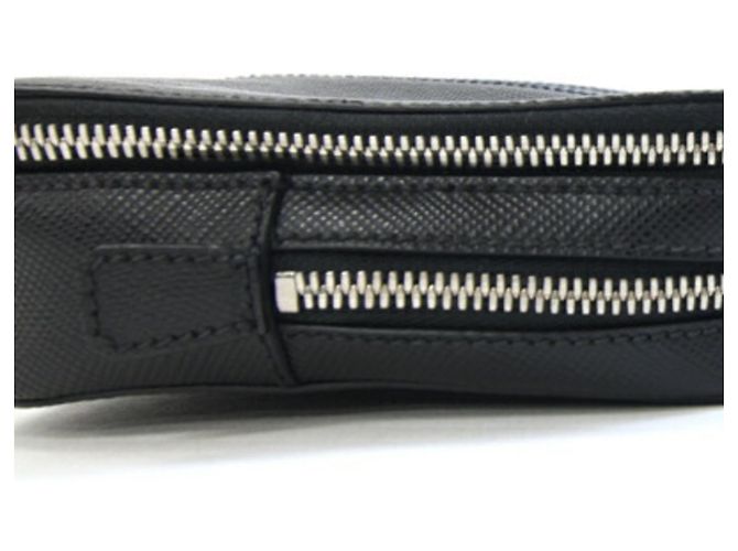 Borsa a mano Prada 2VF052 in pelle nera Nero - vista 3