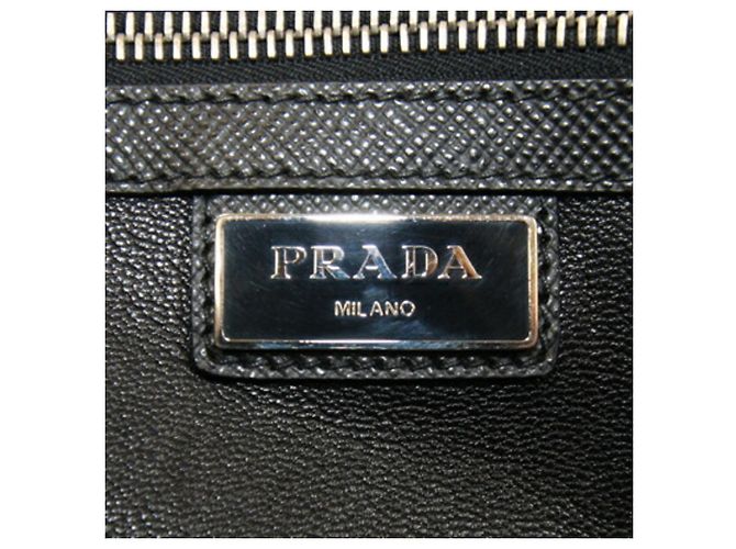 Borsa a mano Prada 2VF052 in pelle nera Nero - vista 5