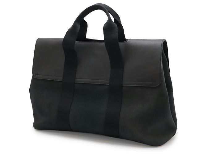 Hermès HERMES Valparaiso MM Handtasche Schwarz Weiß - Ansicht 3