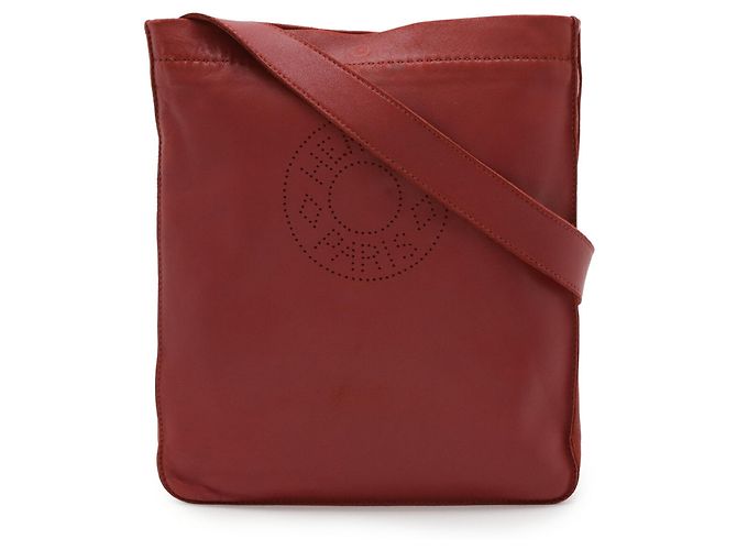 Borsa a Spalla Pochette Cru de Celle di Hermès Rosso - vista 2