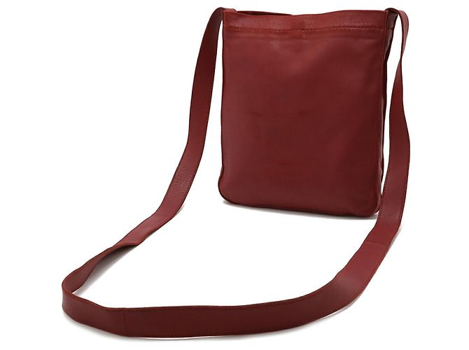 Borsa a Spalla Pochette Cru de Celle di Hermès Rosso - vista 3
