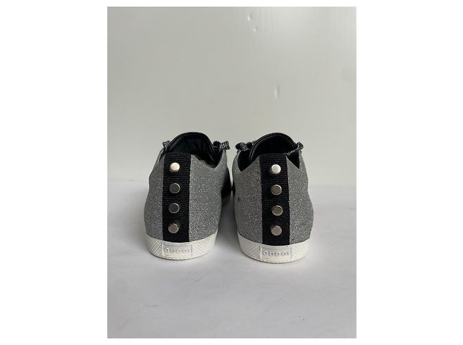 Gucci Sneaker Silber Leder - Ansicht 5