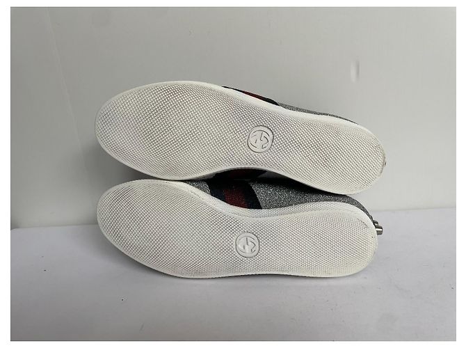 Gucci Sneaker Silber Leder - Ansicht 7