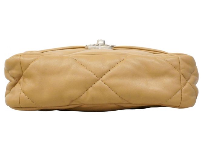 Chanel 19 Lederhandtasche Hellbraun - Ansicht 3