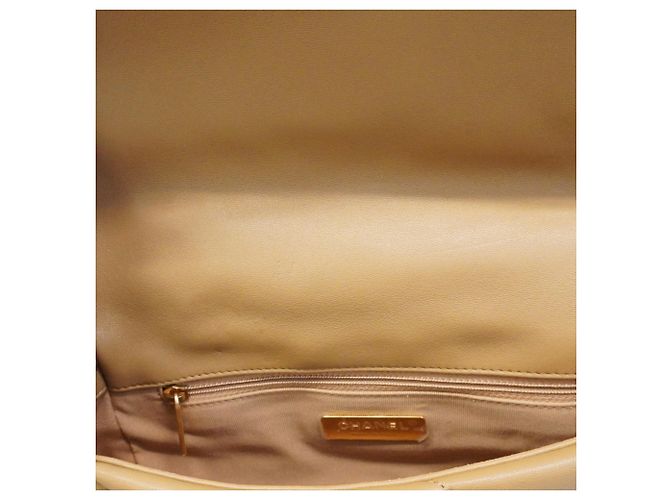 Chanel 19 Lederhandtasche Hellbraun - Ansicht 7