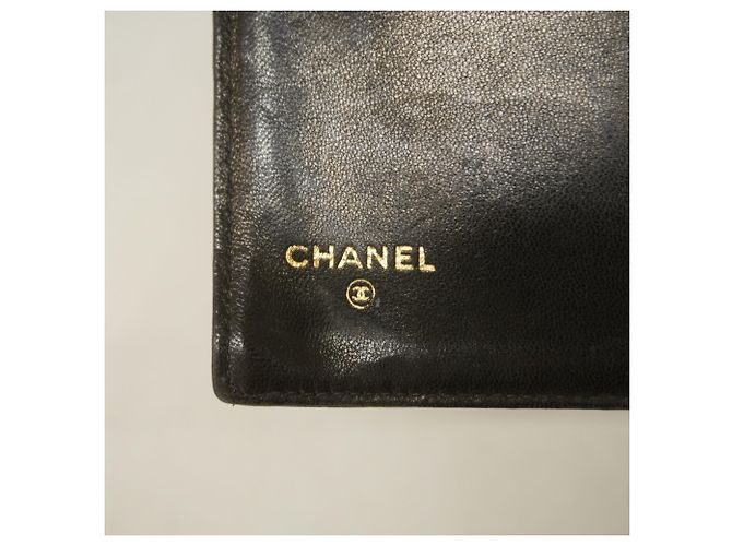 Timeless Cartera larga de cordero negro Chanel - vista 4