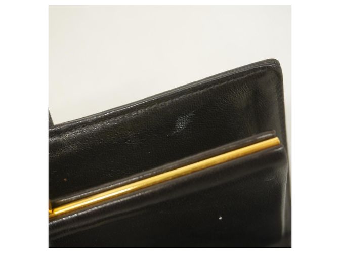 Timeless Cartera larga de cordero negro Chanel - vista 8