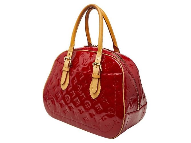 Borsa Summit Drive in Monogram Vernis di Louis Vuitton Rosso - vista 2