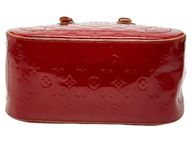 Borsa Summit Drive in Monogram Vernis di Louis Vuitton Rosso - vista 3