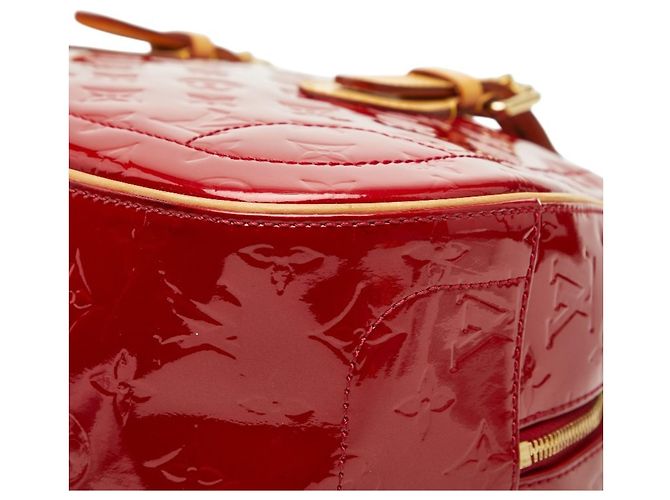 Borsa Summit Drive in Monogram Vernis di Louis Vuitton Rosso - vista 4