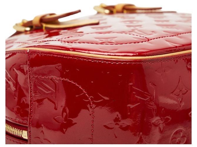 Borsa Summit Drive in Monogram Vernis di Louis Vuitton Rosso - vista 5