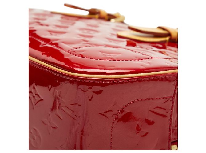 Borsa Summit Drive in Monogram Vernis di Louis Vuitton Rosso - vista 6