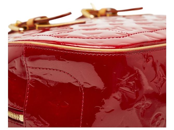 Borsa Summit Drive in Monogram Vernis di Louis Vuitton Rosso - vista 7