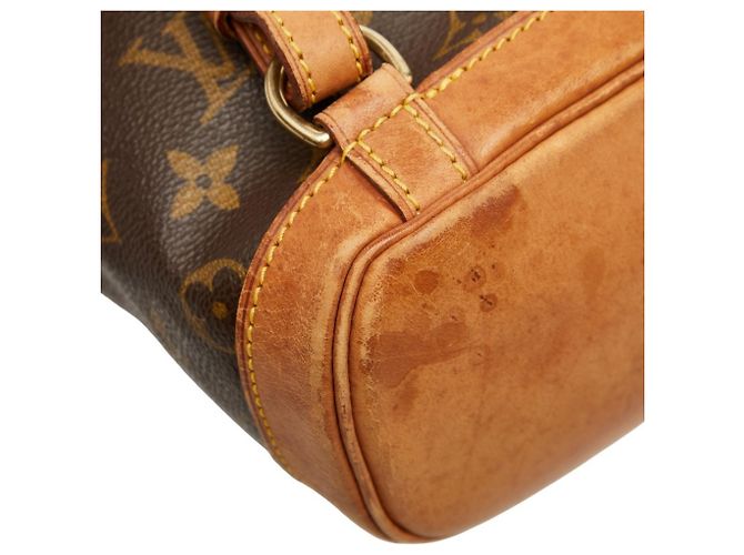 Zaino Montsouris PM Monogramma Louis Vuitton Marrone - vista 7