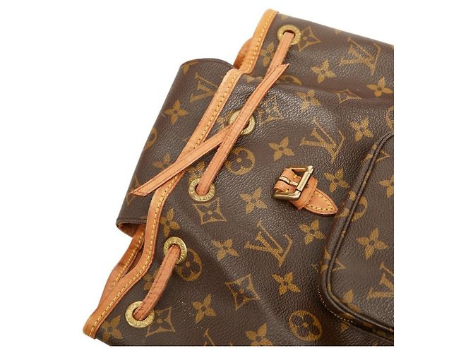 Zaino Montsouris PM Monogramma Louis Vuitton Marrone - vista 8