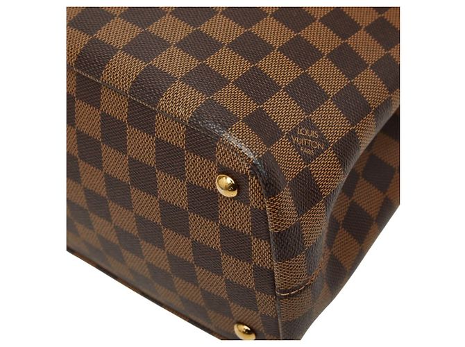 Borsa Tote Damier Kensington di Louis Vuitton Marrone Damier ebene - vista 4