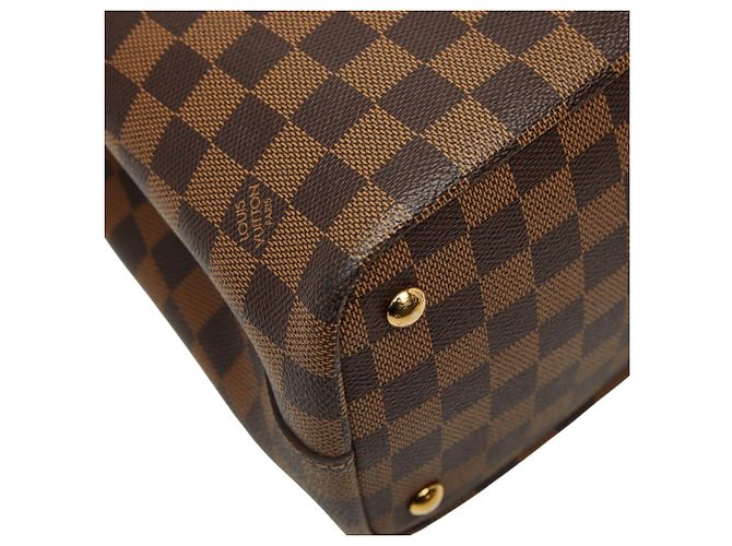 Borsa Tote Damier Kensington di Louis Vuitton Marrone Damier ebene - vista 7