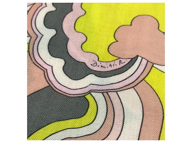 Hermès Sciarpa Jean 140 Faubourg Rainbow HERMES Rosa Multicolore - vista 3