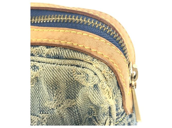 Bum bag in denim Monogram Louis Vuitton Blu Monogramma - vista 10