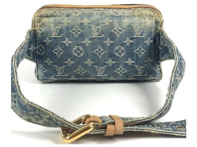 Bum bag in denim Monogram Louis Vuitton Blu Monogramma - vista 2