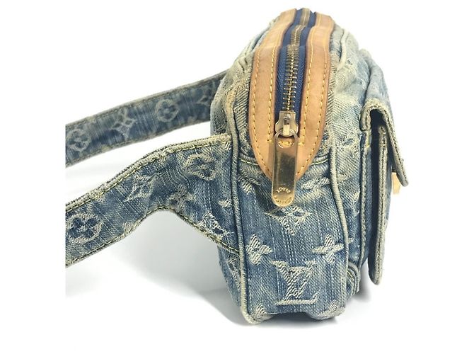 Bum bag in denim Monogram Louis Vuitton Blu Monogramma - vista 4