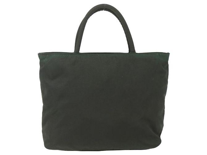 Prada Vintage Zip-Handtasche aus Tessuto Khaki - Ansicht 2