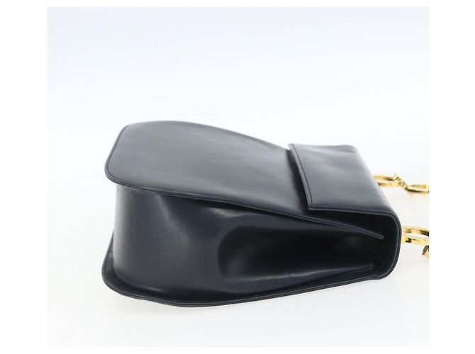 Salvatore Ferragamo Gancini in pelle Blu navy - vista 4