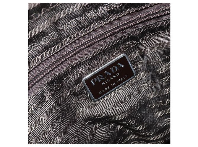 Prada Tote Zip Around Tessuto Medio Cachi - vista 6
