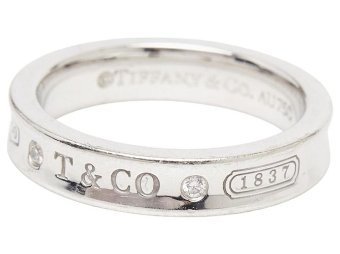 Tiffany & Co Tiffany 1837 Schmaler Ring aus 18K Weißgold - Ansicht 2