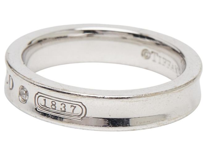 Tiffany & Co Tiffany 1837 Schmaler Ring aus 18K Weißgold - Ansicht 3