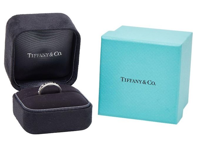 Tiffany & Co Tiffany 1837 Schmaler Ring aus 18K Weißgold - Ansicht 7