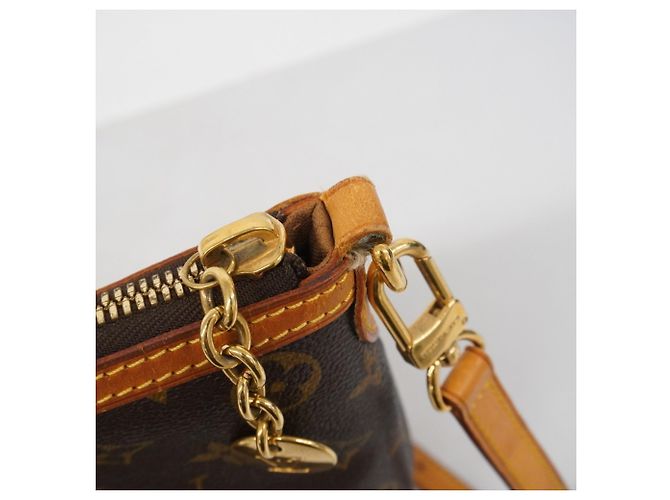 Borsa Louis Vuitton Monogram Palermo PM Marrone - vista 13