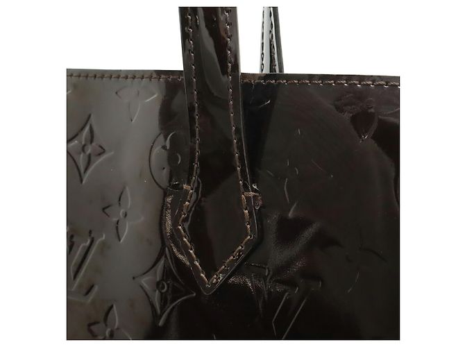 Borsa Louis Vuitton Monogram Vernis Wilshire PM Bordò - vista 9