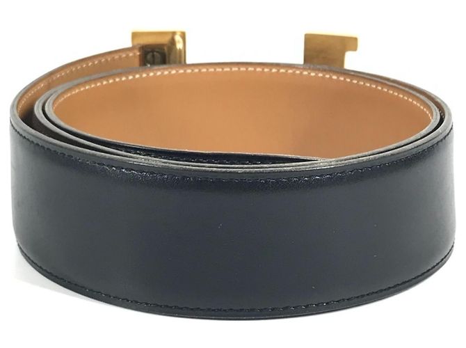Cintura Hermès Constance H in pelle nera Nero - vista 5