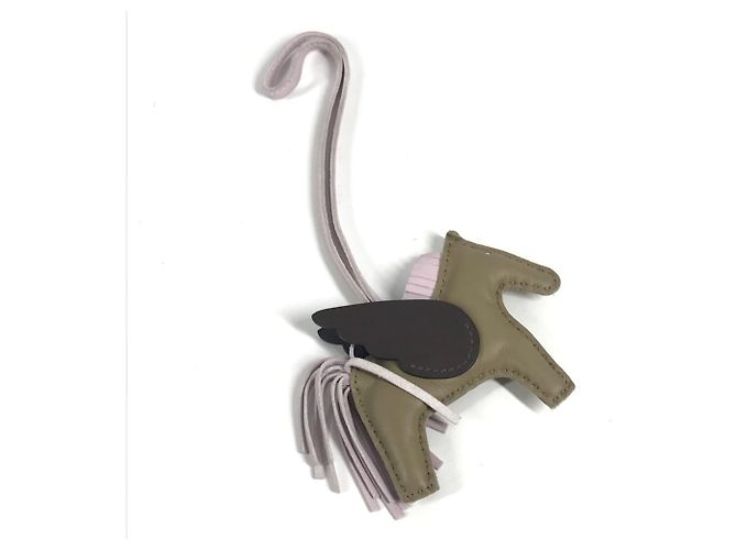 Hermès Hermes Cheval Rodeo Pegasus PM Schlüsselanhänger Braun Beige - Ansicht 2