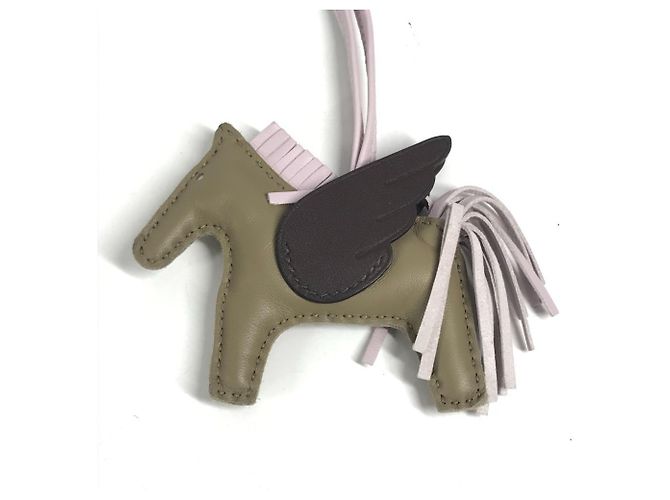 Hermès Hermes Cheval Rodeo Pegasus PM Schlüsselanhänger Braun Beige - Ansicht 3