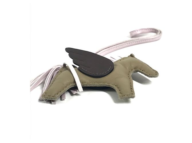 Hermès Hermes Cheval Rodeo Pegasus PM Schlüsselanhänger Braun Beige - Ansicht 6