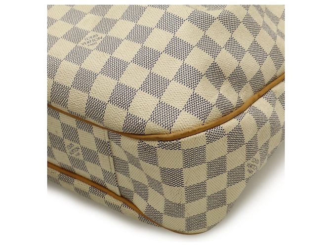 Borsa Tote Louis Vuitton Damier Azur Evora MM Crudo - vista 4